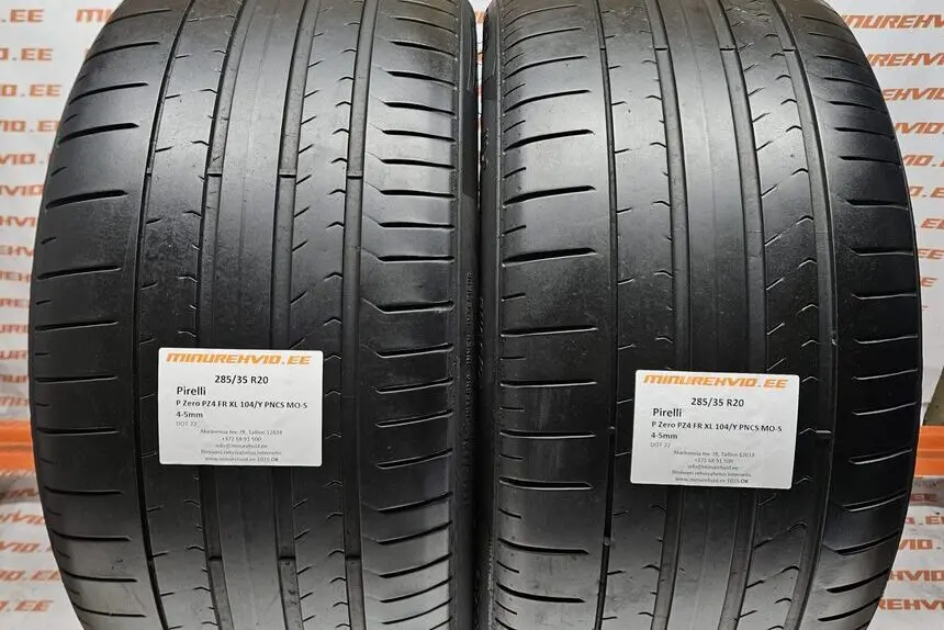 Kasutatud suverehv 285/35R20 Pirelli P Zero PZ4 FR XL 104/Y PNCS MO-S