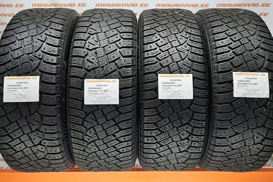 Kasutatud naastrehv 215/60R16 Continental IceContact 2 XL 99/T