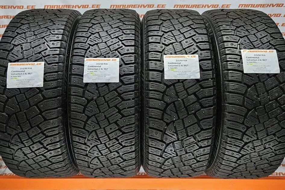 Kasutatud naastrehv 215/60R16 Continental IceContact 2 XL 99/T