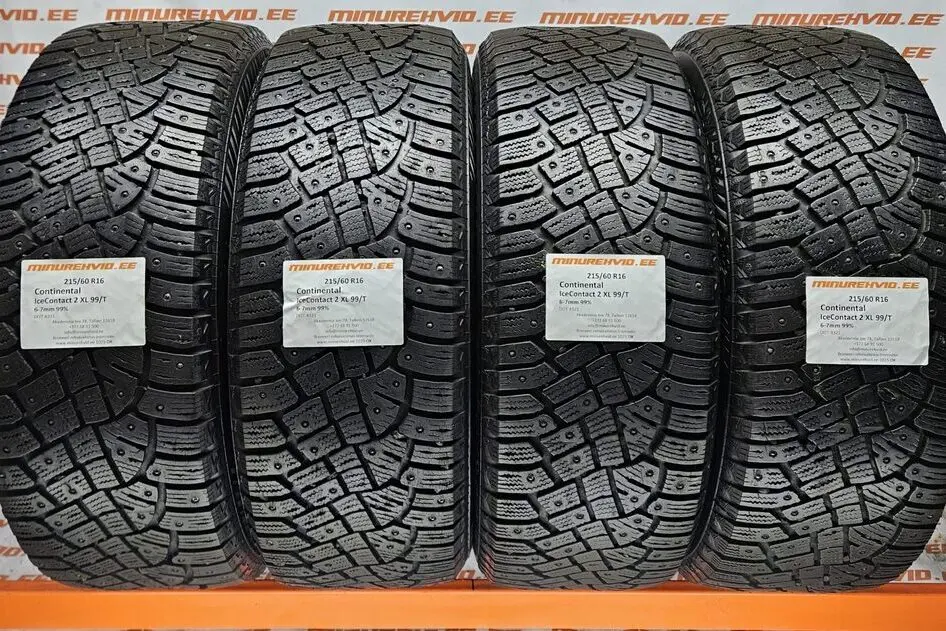 Kasutatud naastrehv 215/60R16 Continental IceContact 2 XL 99/T