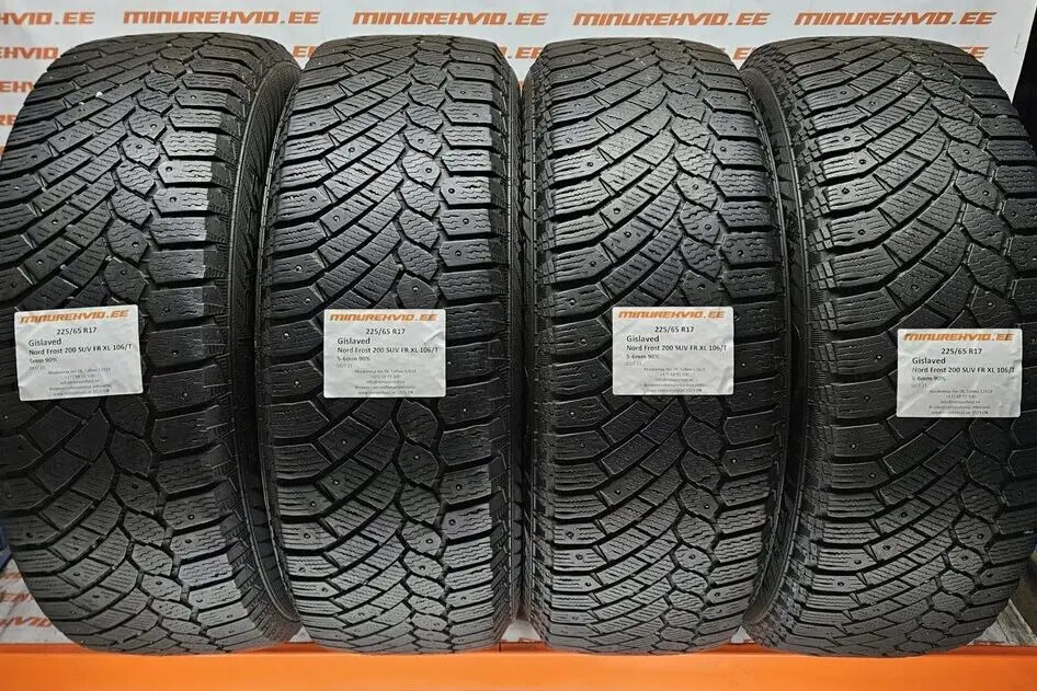 Подержанный шипованная шина 225/65R17 Gislaved Nord Frost 200 SUV FR XL 106/T
