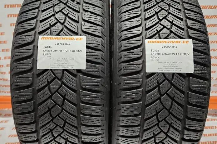 Kasutatud lamellrehv 215/55R17 Fulda Kristall Control HP2 FR XL 98/V