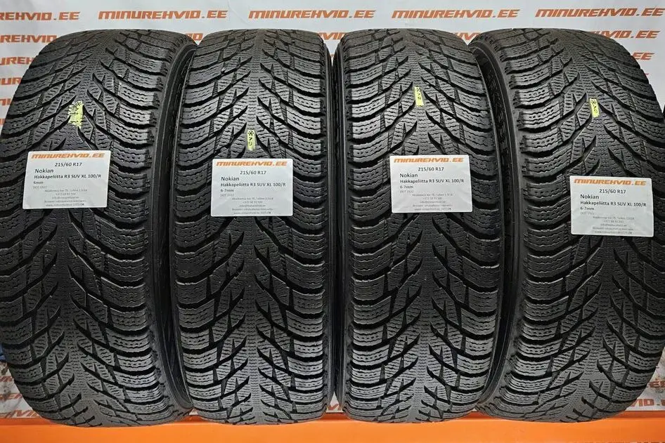 Kasutatud lamellrehv 215/60R17 Nokian Hakkapeliitta R3 SUV XL 100/R