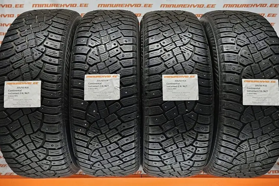 Used studded tire 205/60R16 Continental IceContact 2 XL 96/T 1520
