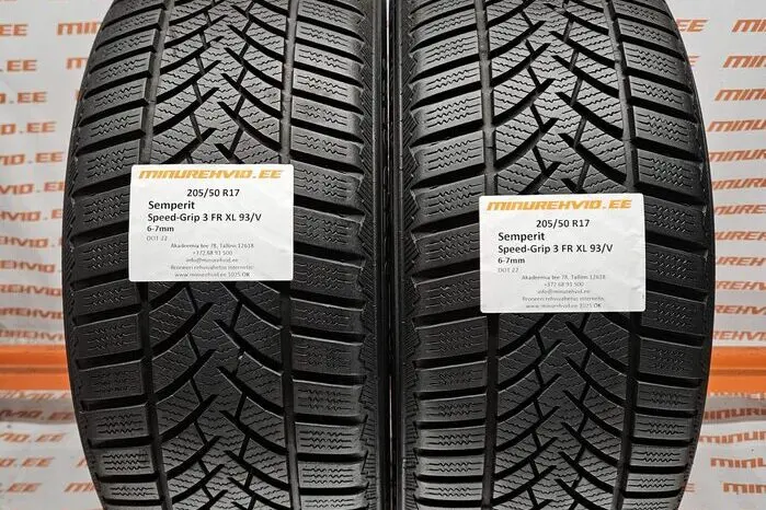 Kasutatud lamellrehv 205/50R17 Semperit Speed-Grip 3 FR XL 93/V