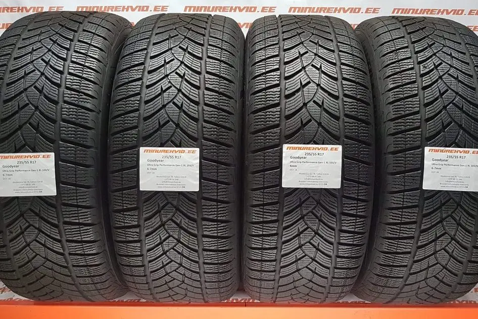 Used studless winter tire 235/55R17 GoodYear UltraGrip Performance Gen-1 XL 103/V
