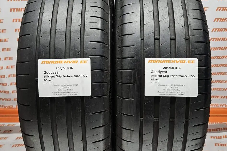 Used summer tire 205/60R16 GoodYear EfficientGrip Performance 92/V
