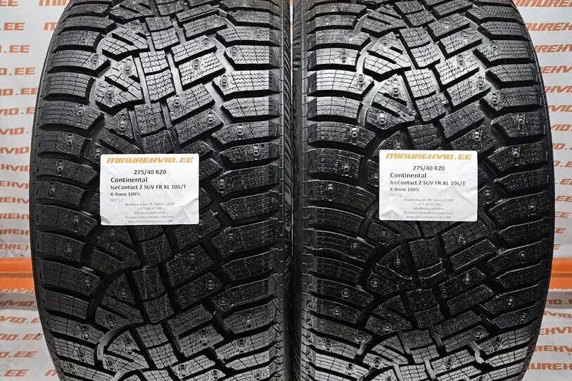Used studded tire 275/40R20 Continental IceContact 2 SUV FR XL 106/T