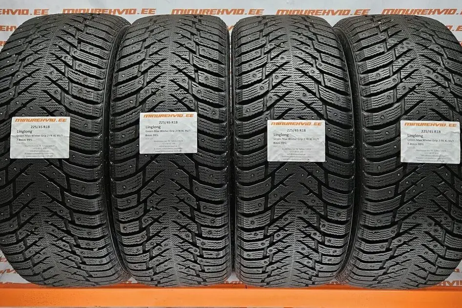 Used studded tire 225/45R18 LingLong Green-Max Winter Grip 2 FR XL 95/T