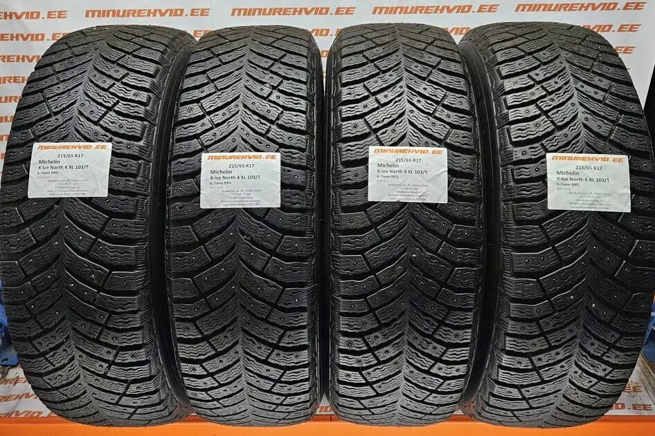 Used studded tire 215/65R17 Michelin X-Ice North 4 XL 103/T