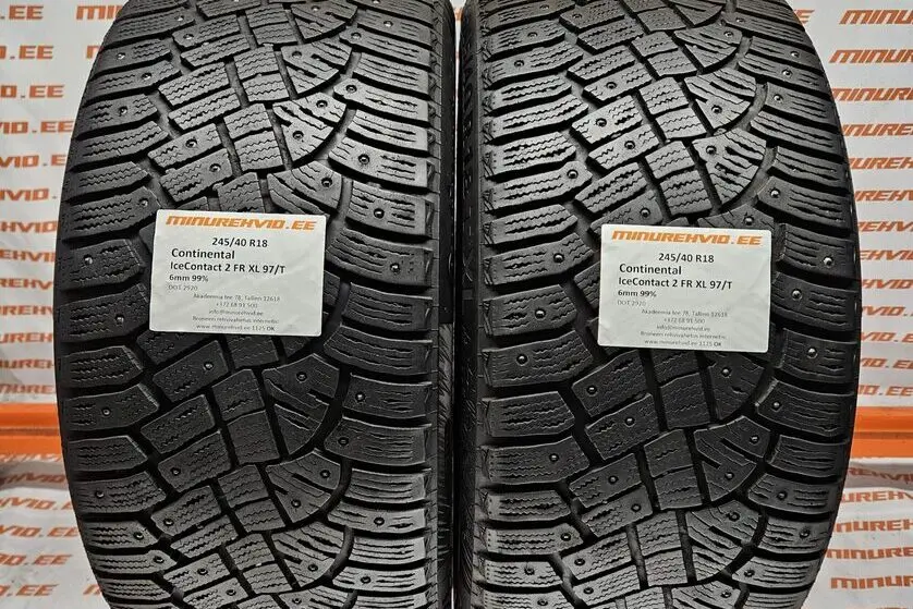 Used studded tire 245/40R18 Continental IceContact 2 FR XL 97/T