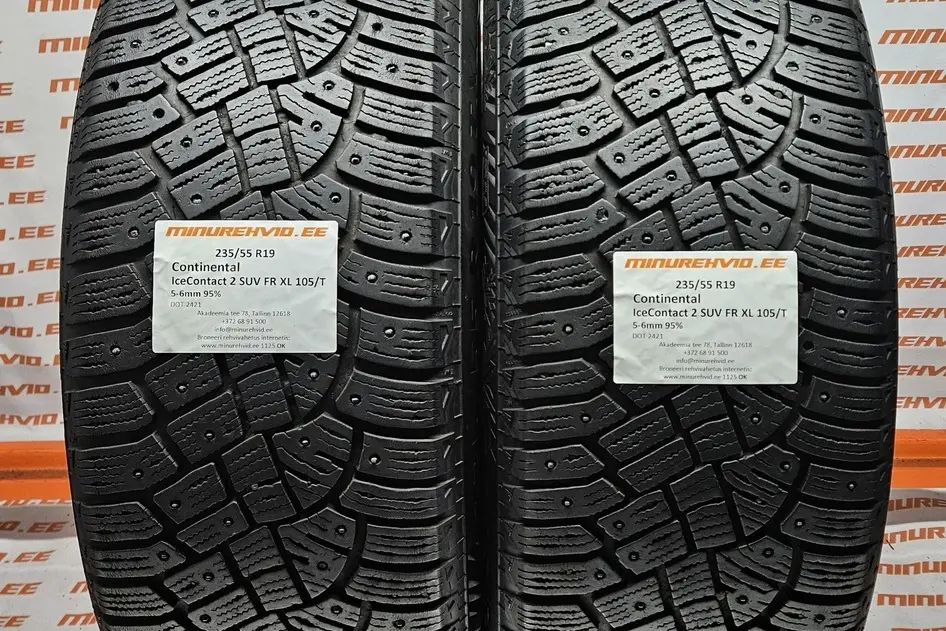 Used studded tire 235/55R19 Continental IceContact 2 SUV FR XL 105/T