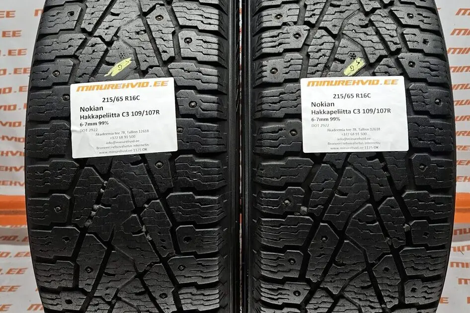 Kasutatud naastrehv 215/65R16 Nokian Hakkapeliitta C3 109/107R 2922