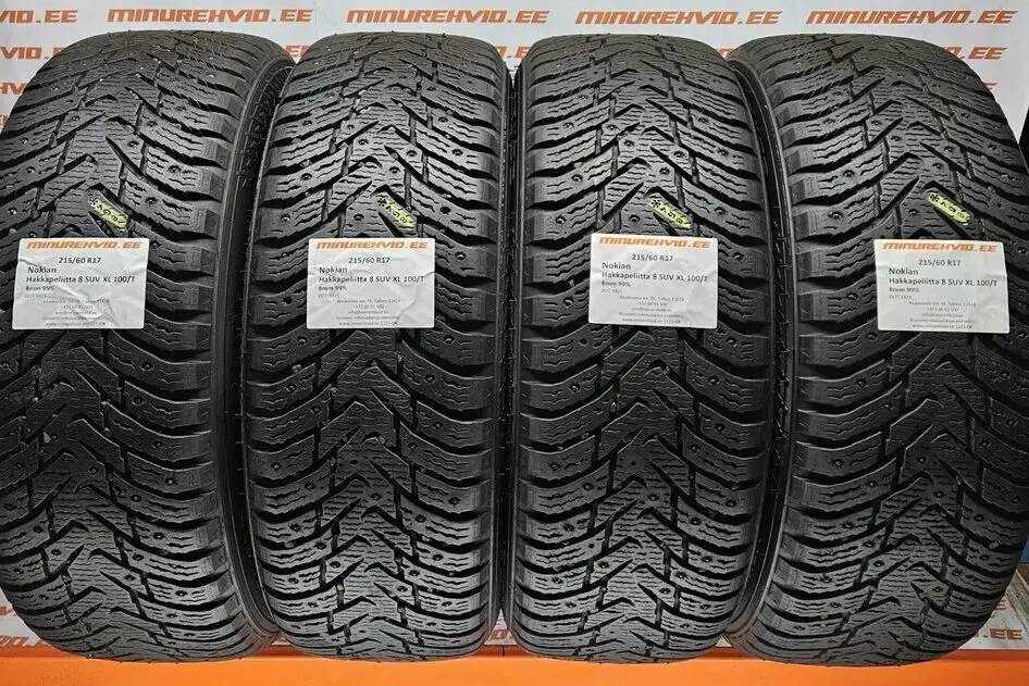 Kasutatud naastrehv 215/60R17 Nokian Hakkapeliitta 8 SUV XL 100/T 3421