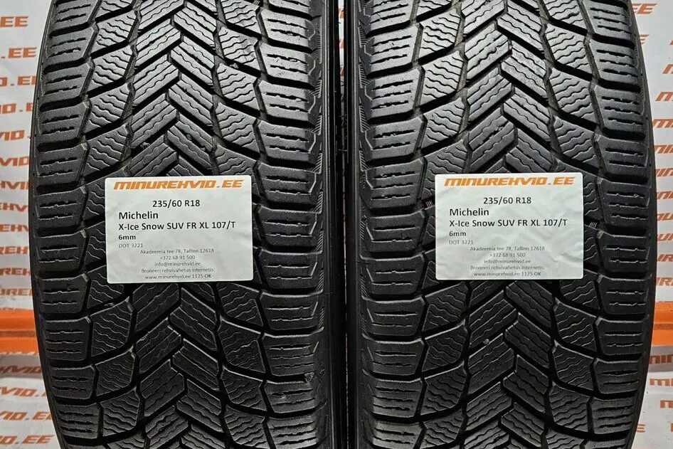Used studless winter tire 235/60R18 Michelin X-Ice Snow SUV FR XL 107/T