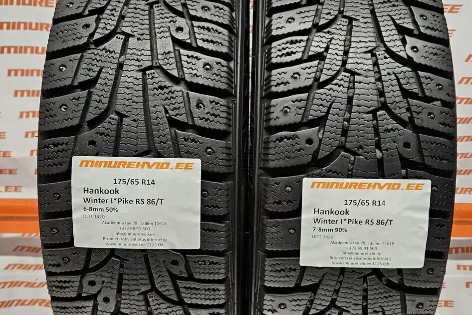 Used studded tire 175/65R14 Hankook Winter I*Pike RS 86/T