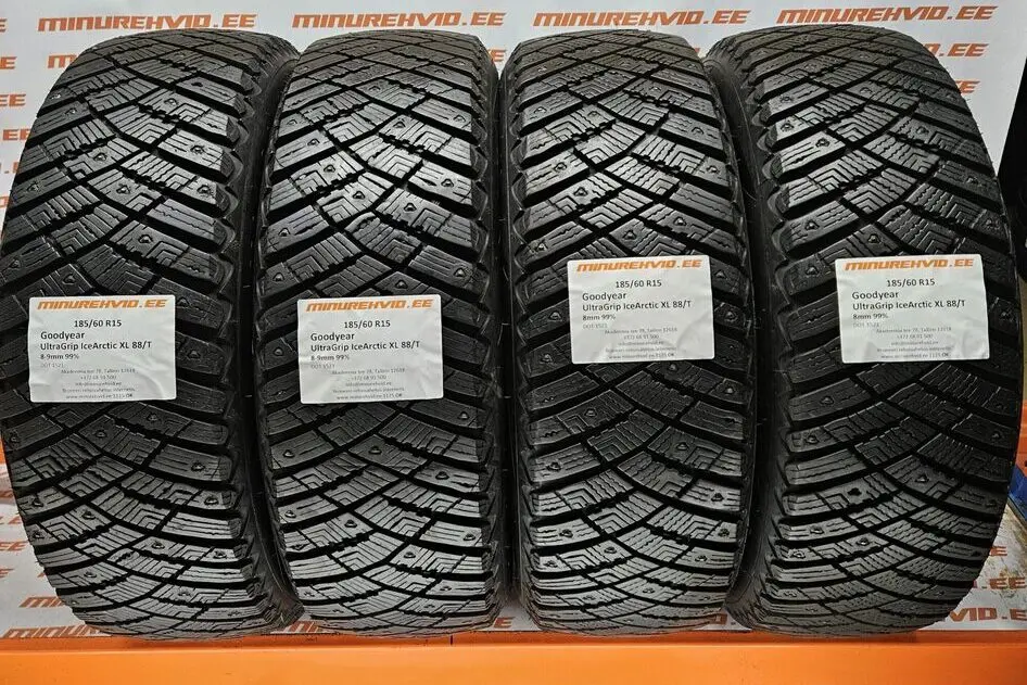 Used studded tire 185/60R15 GoodYear UltraGrip IceArctic XL 88/T