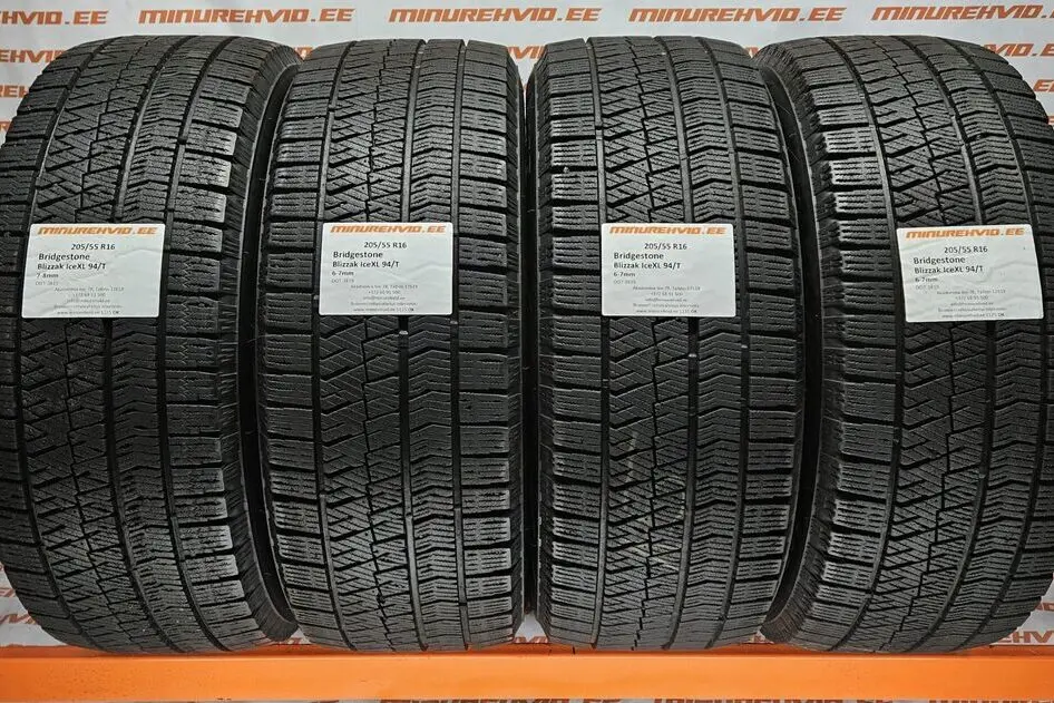 Used studless winter tire 205/55R16 Bridgestone Blizzak Ice XL 94/T