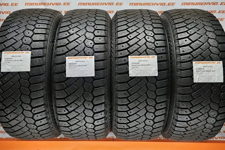 Used studded tire 205/55R16 Gislaved Nord Frost 200 XL 94/T