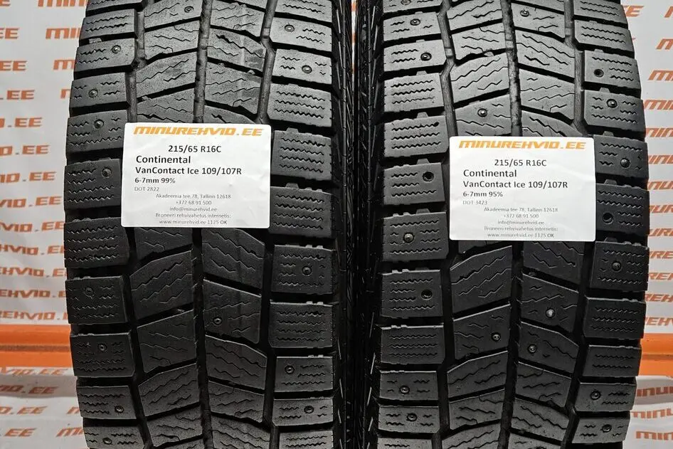 Used studded tire 215/65R16 Continental VanContact Ice 109/107R