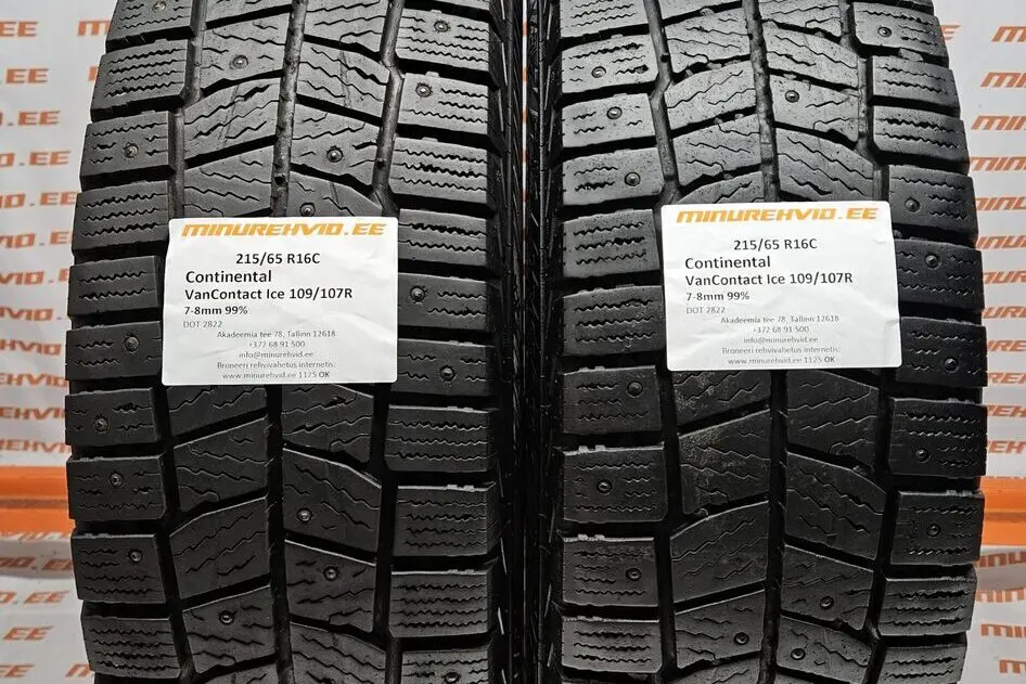 Used studded tire 215/65R16 Continental VanContact Ice 109/107R