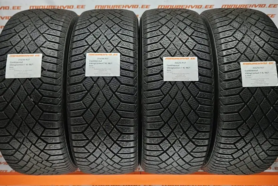Used studless winter tire 215/55R17 Continental VikingContact 7 XL 98/T