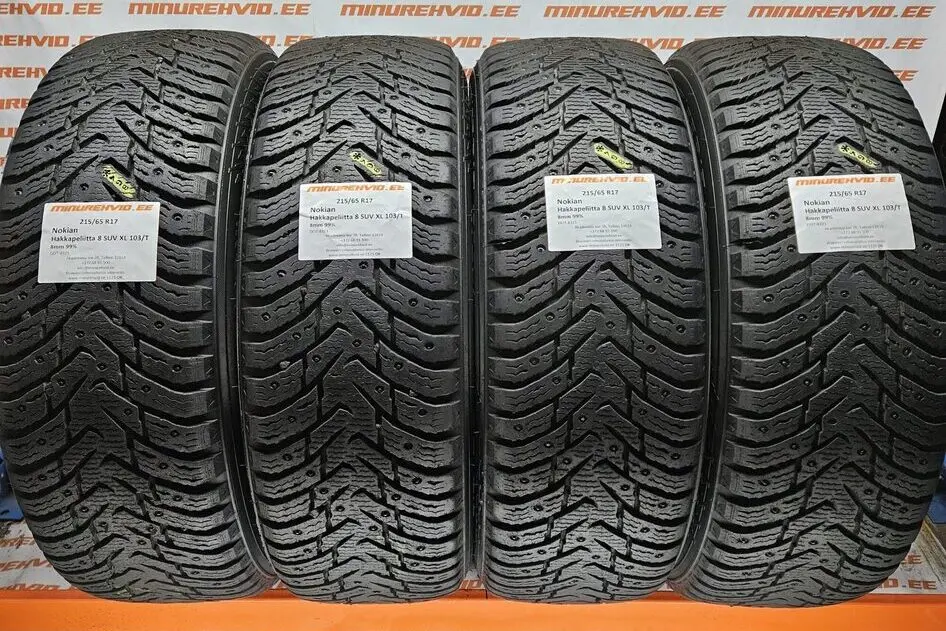 Used studded tire 215/65R17 Nokian Hakkapeliitta 8 SUV XL 103/T