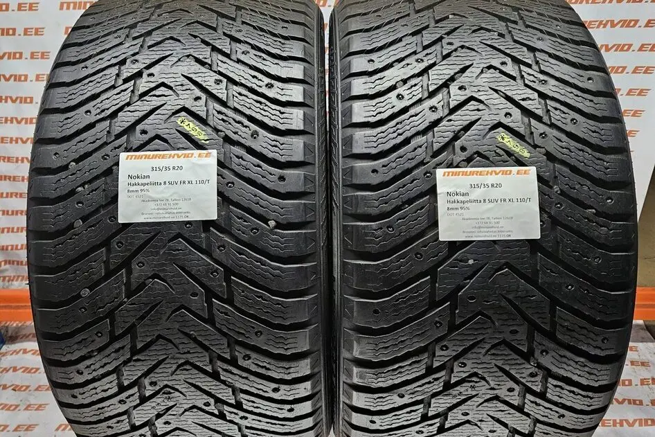 Used studded tire 315/35R20 Nokian Hakkapeliitta 8 SUV FR XL 110/T