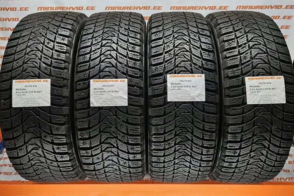 Used studded tire 205/55R16 Michelin X-Ice North 3 FR XL 94/T 4121