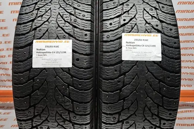 Used studded tire 235/65R16 Nokian Hakkapeliitta C4 121/119R