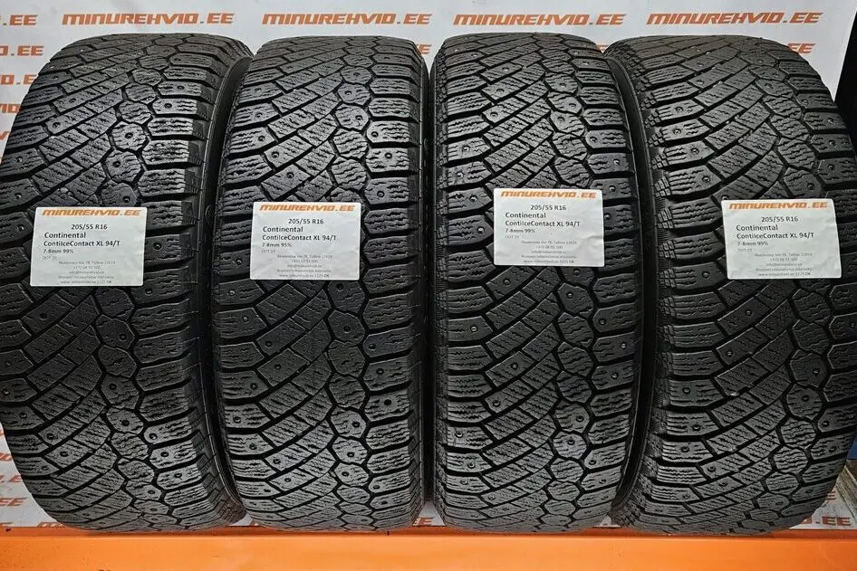 Used studded tire 205/55R16 Continental ContiIceContact XL 94/T