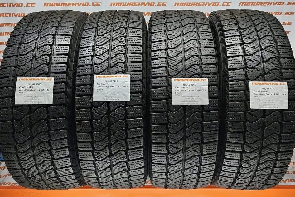 Used studless winter tire 215/65R16 Continental VancoVikingContact 2 109/107 R
