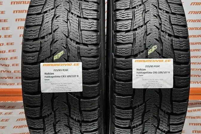 Used studless winter tire 215/65R16 Nokian Hakkapeliitta CR3 109/107 R
