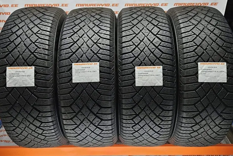 Used studless winter tire 225/60R18 Continental VikingContact 7 FR XL 104/T