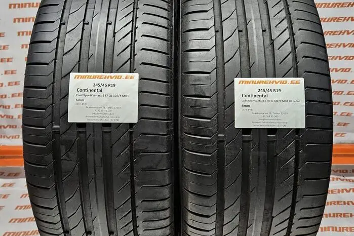 Kasutatud suverehv 245/45R19 Continental ContiSportContact 5 FR XL 102/Y MO1 FR defect