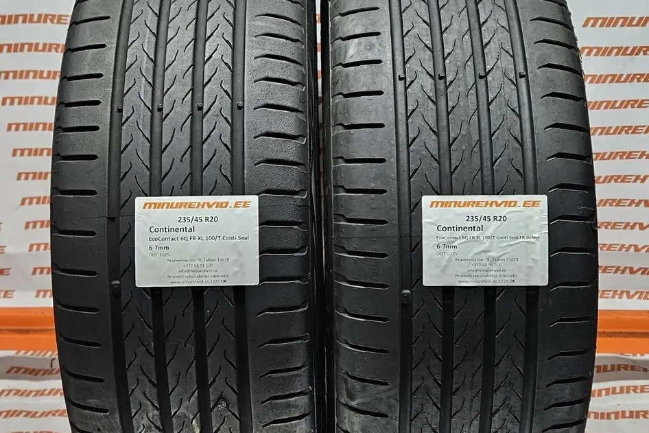 Kasutatud suverehv 235/45R20 Continental EcoContact 6Q FR XL 100/T Conti Seal FR defect
