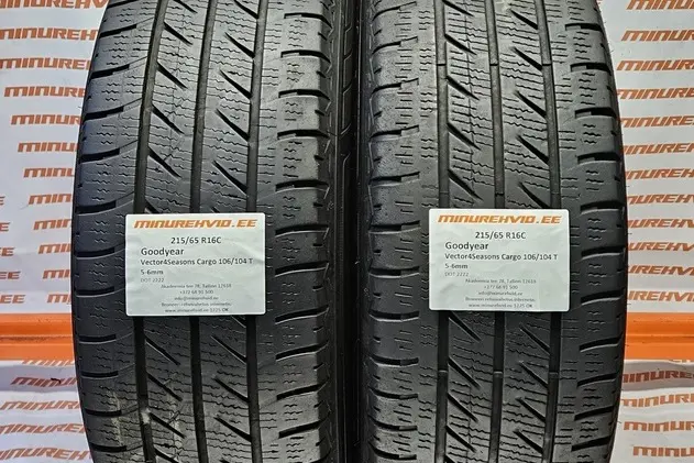 Used studless winter tire 215/65R16 GoodYear Vector 4Seasons Cargo 106/104 T