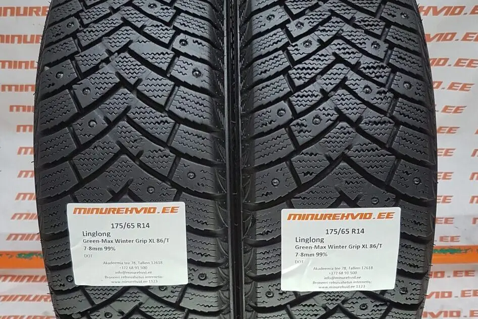 Подержанный шипованная шина 175/65R14 LingLong Green-Max Winter Grip XL 86/T