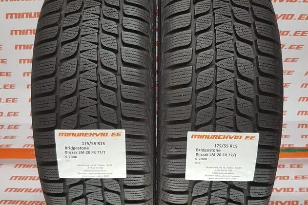 Kasutatud lamellrehv 175/55R15 Bridgestone Blizzak LM-20 FR 77/T