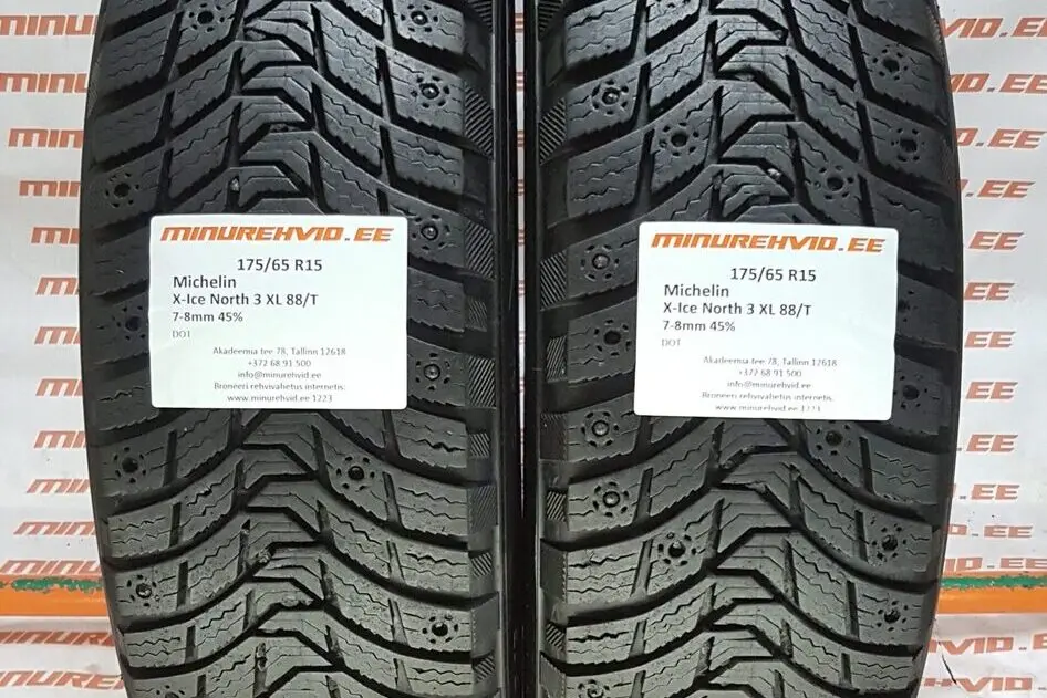 Подержанный шипованная шина 175/65R15 Michelin X-Ice North 3 XL 88/T