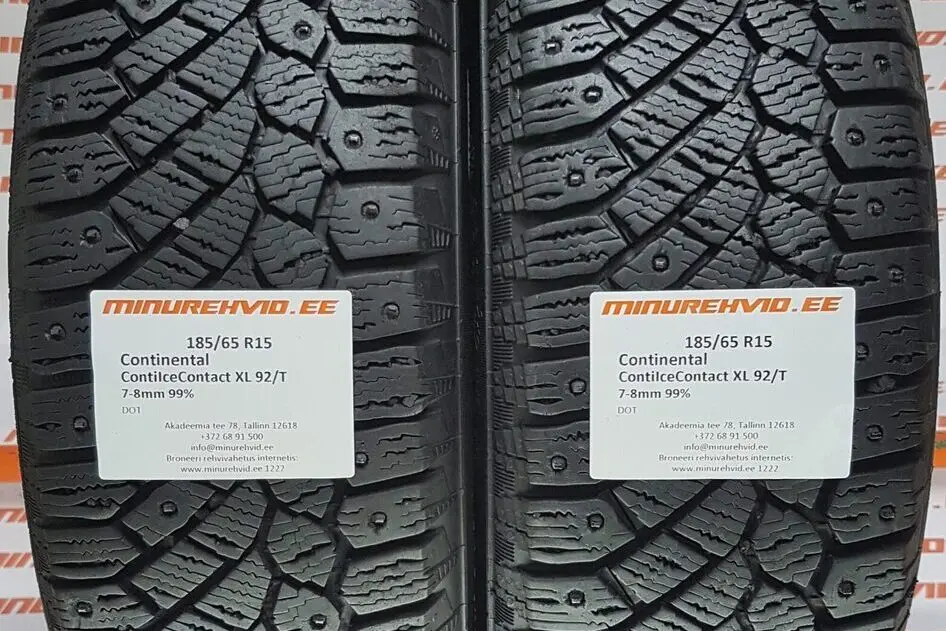 Подержанный шипованная шина 185/65R15 Continental ContiIceContact XL 92/T