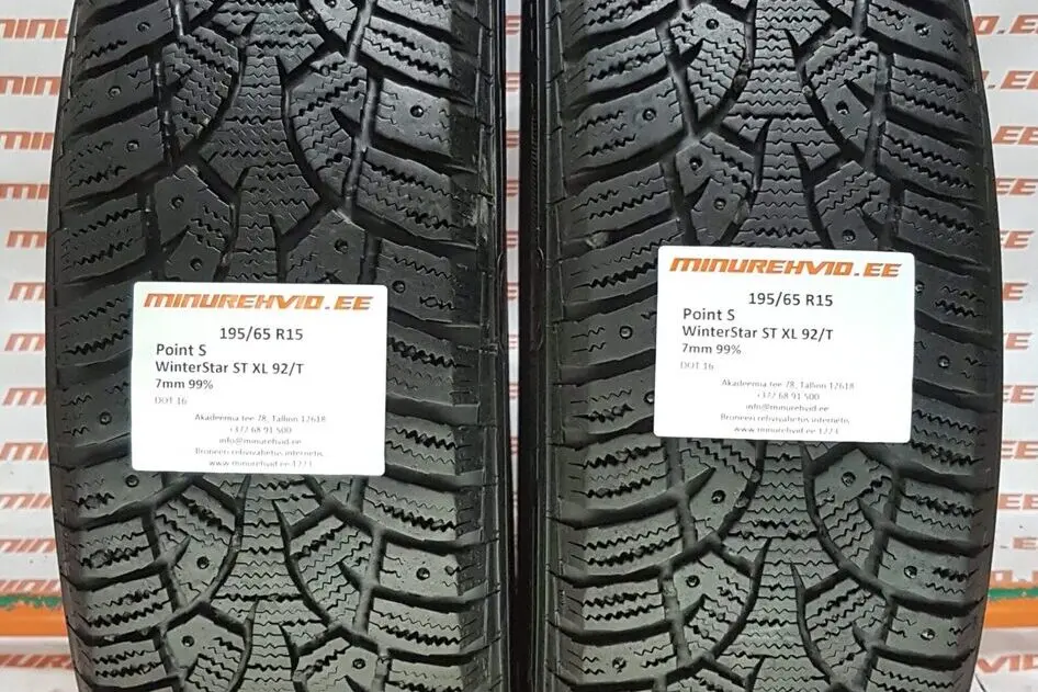 Подержанный шипованная шина 185/65R15 Point S WinterStar ST XL 92/T