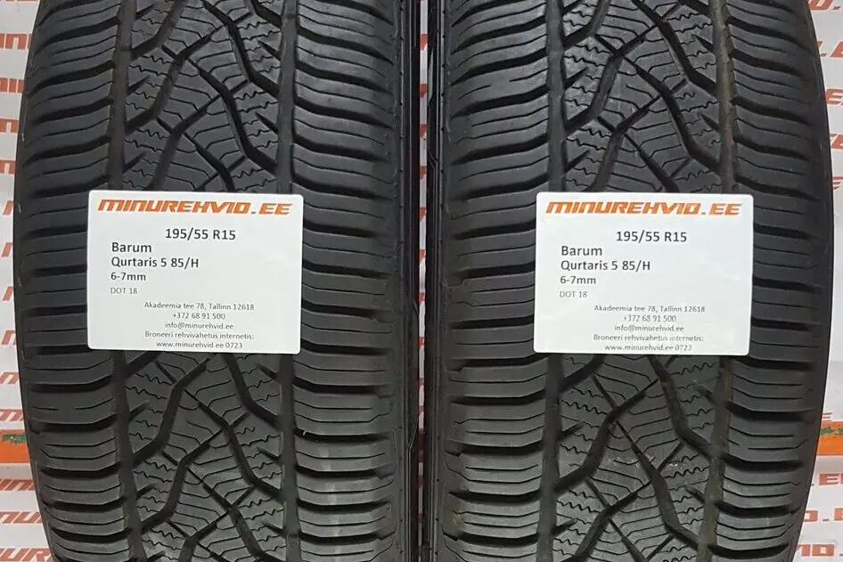 Kasutatud lamellrehv 195/55R15 Barum Quartaris 5 85/H