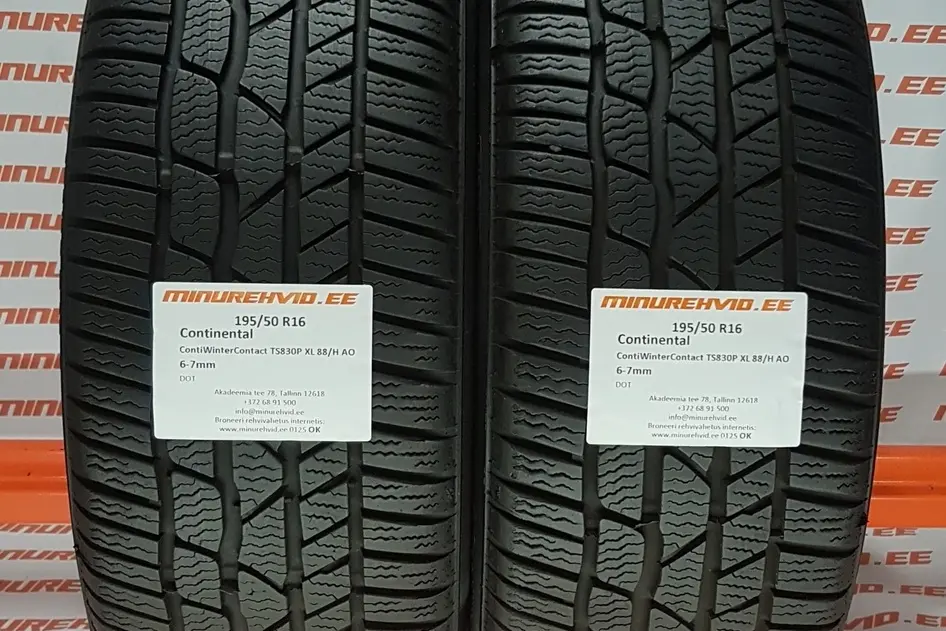 Kasutatud lamellrehv 195/50R16 Continental ContiWinterContact TS830P XL 88/H AO