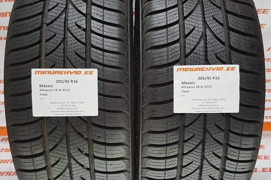 Used studless winter tire 205/45R16 Maxxis AllSeason FR XL 87/V
