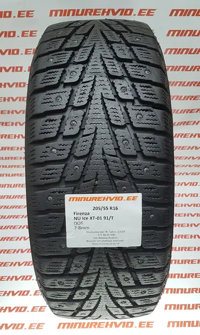 Подержанный шипованная шина 205/55R16 Firenza NU Ice XT-01 91/T