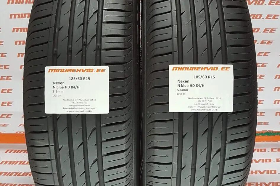 Used summer tire 185/60R15 Nexen N blue HD 84/H