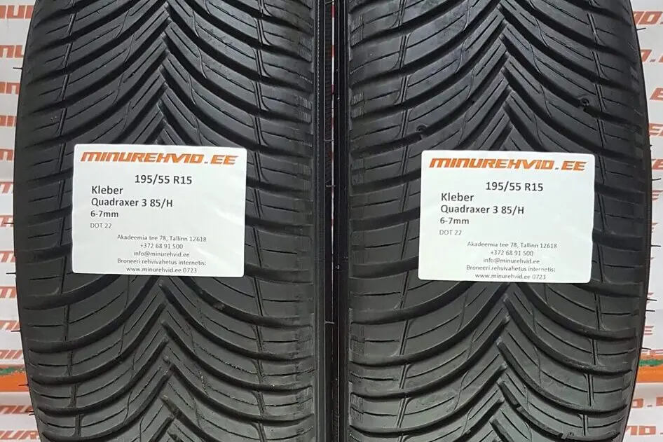 Kasutatud lamellrehv 195/55R15 Kleber Quadraxer 3 85/H