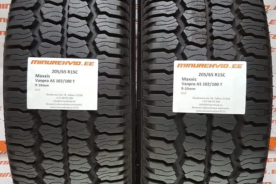 Kasutatud lamellrehv 205/65R15 Maxxis Vanpro AS 102/100 T
