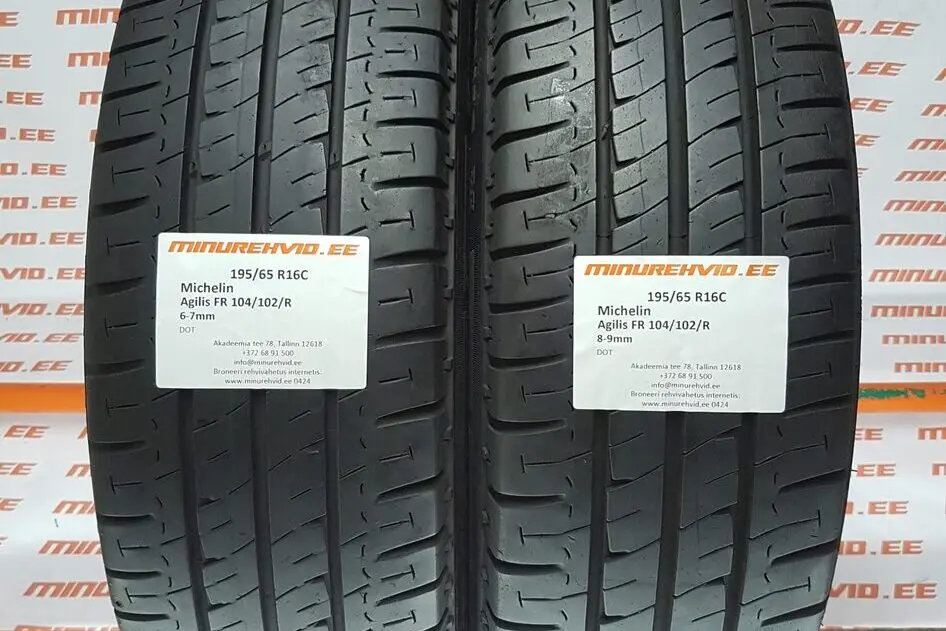 Used summer tire 195/65R16 Michelin Agilis FR 104/102/R